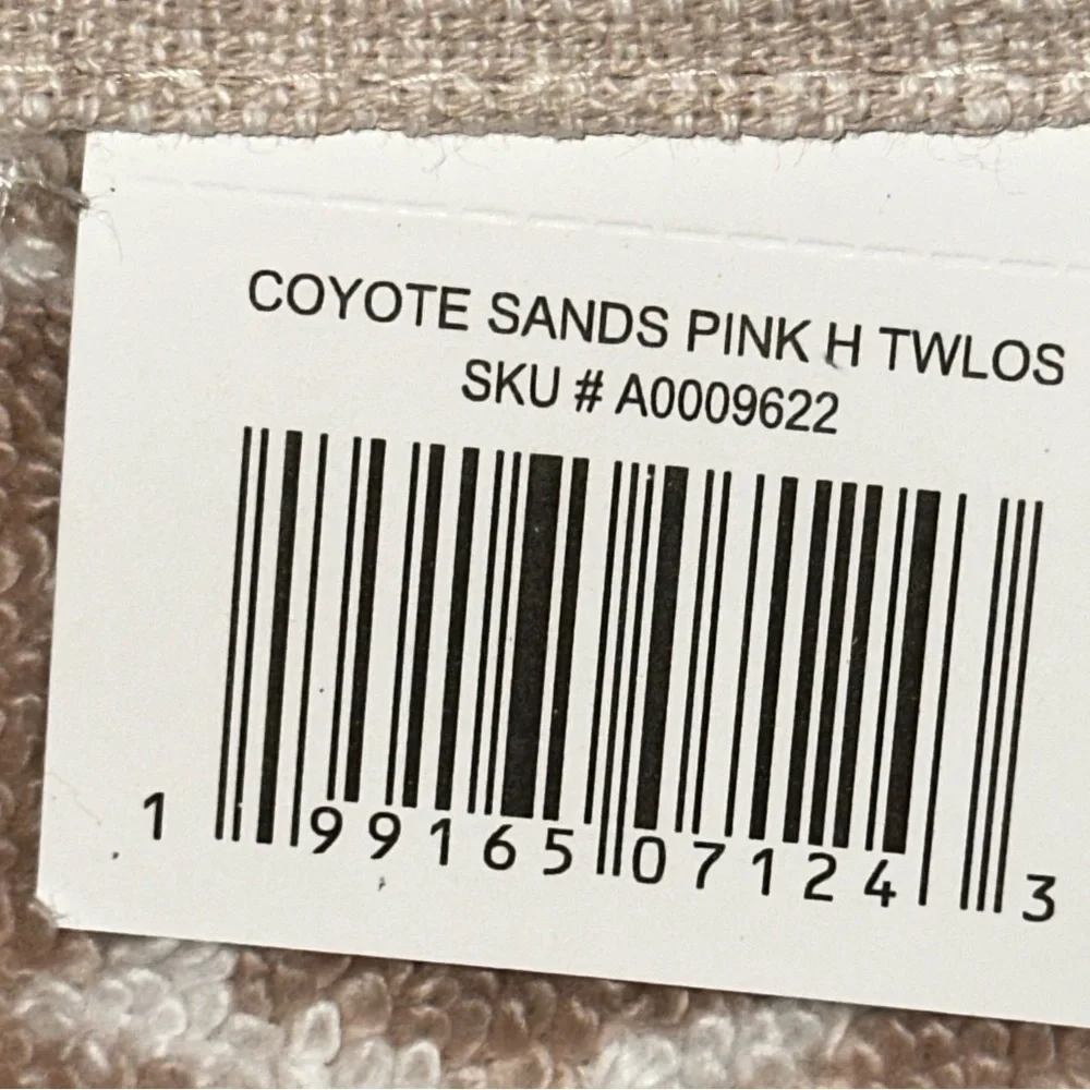 NWT Wrangler Bath Towels Set Of 6 Coyote Sands Pink 4 Bath & 2 Hand